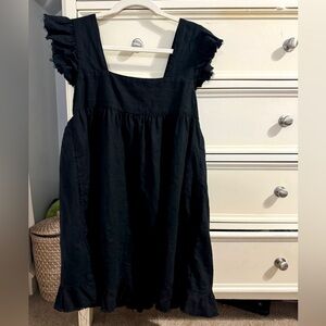 Black babydoll cotton dress